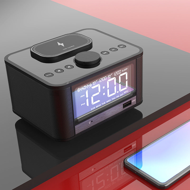 Alarm Clock Speaker with Wireless Charger