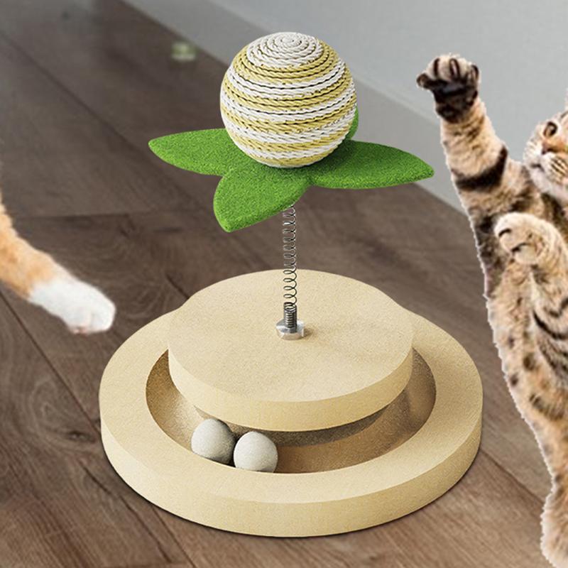 Sisal Scratch Pad with Ball Track