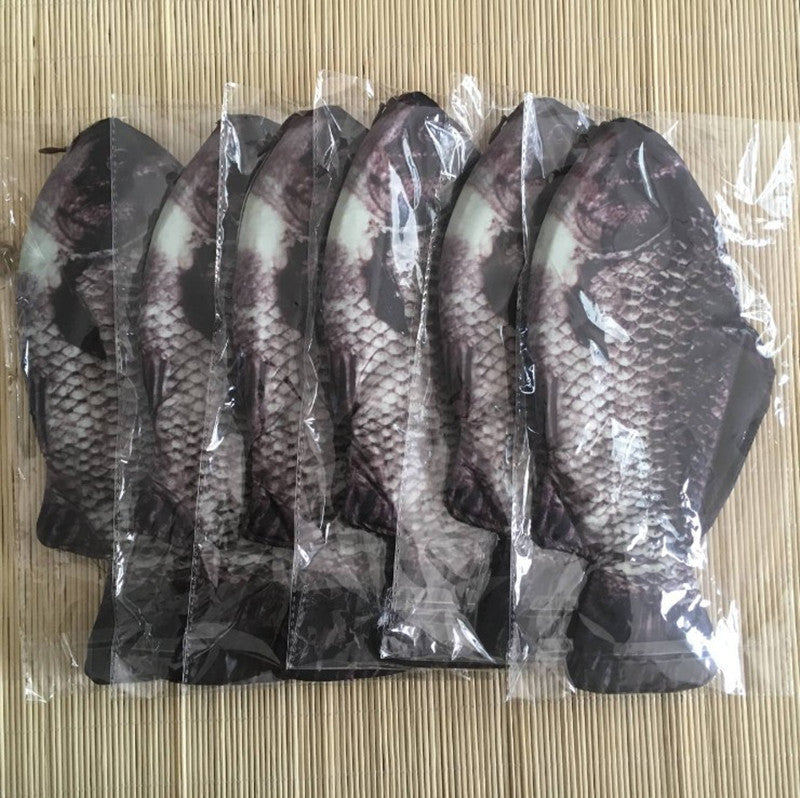 Fish-Shaped Canvas Pencil Case