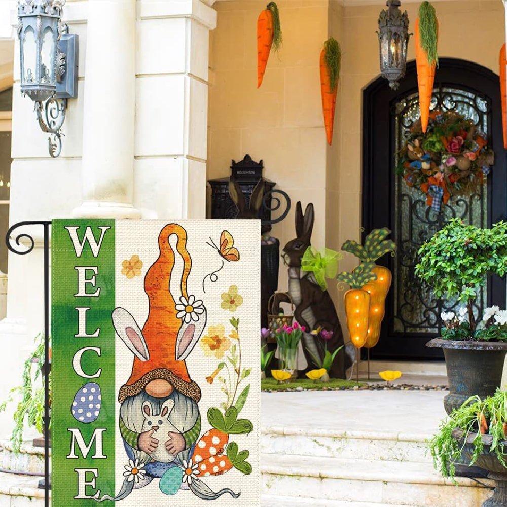 Double-Sided Linen Garden Flag