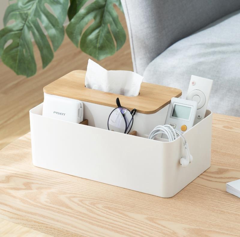 Remote & Tissue Organizer Box