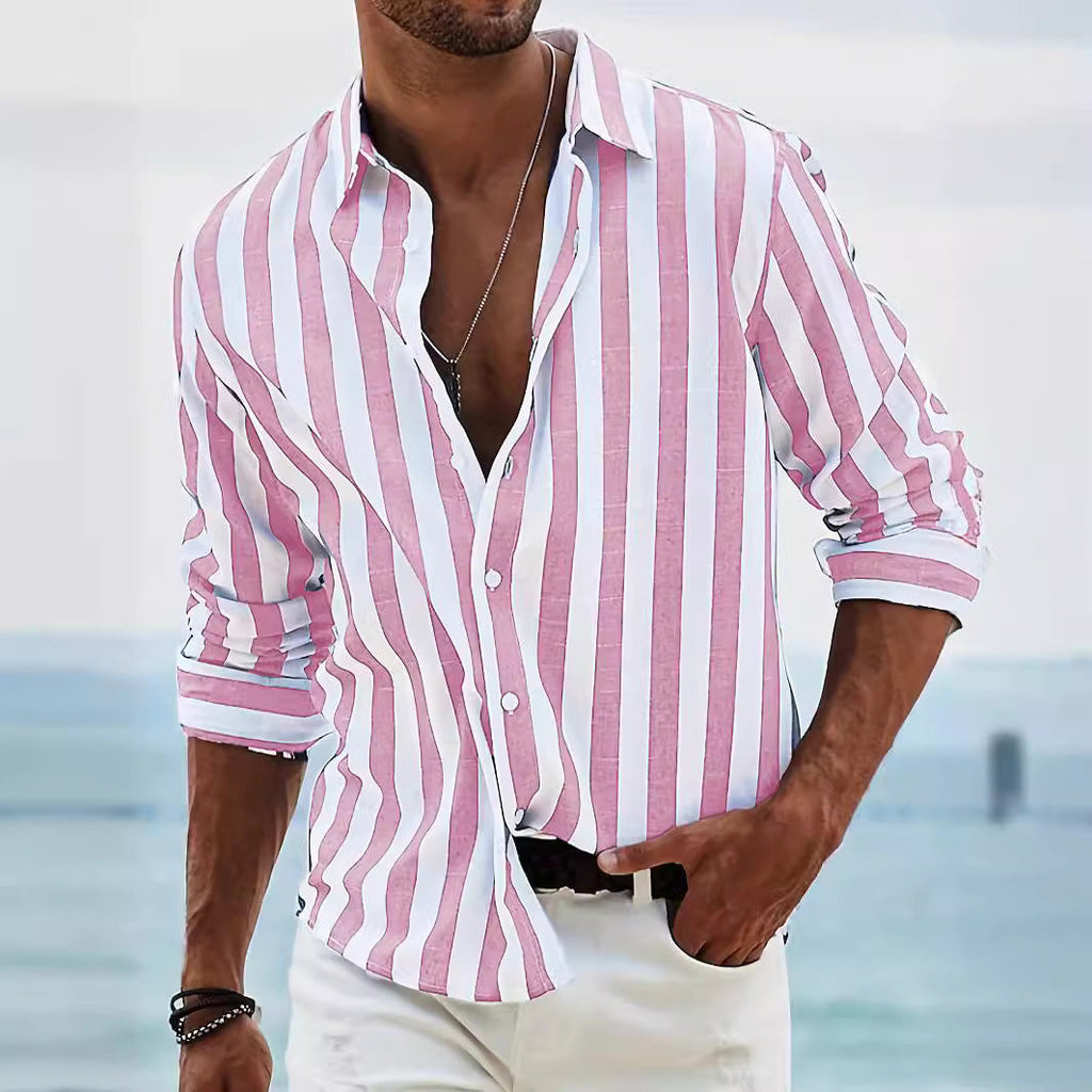 Men's Striped Casual Shirt