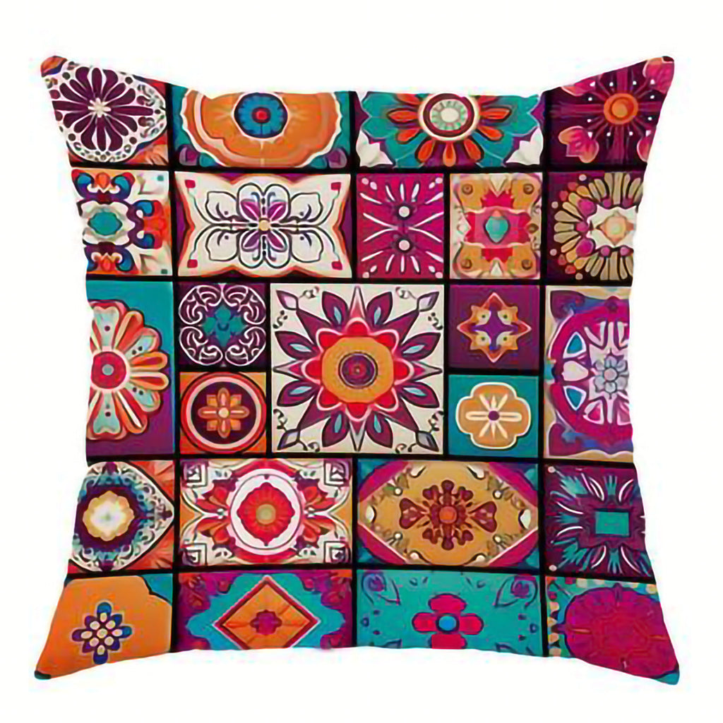 Bohemian Linen Pillow Cover