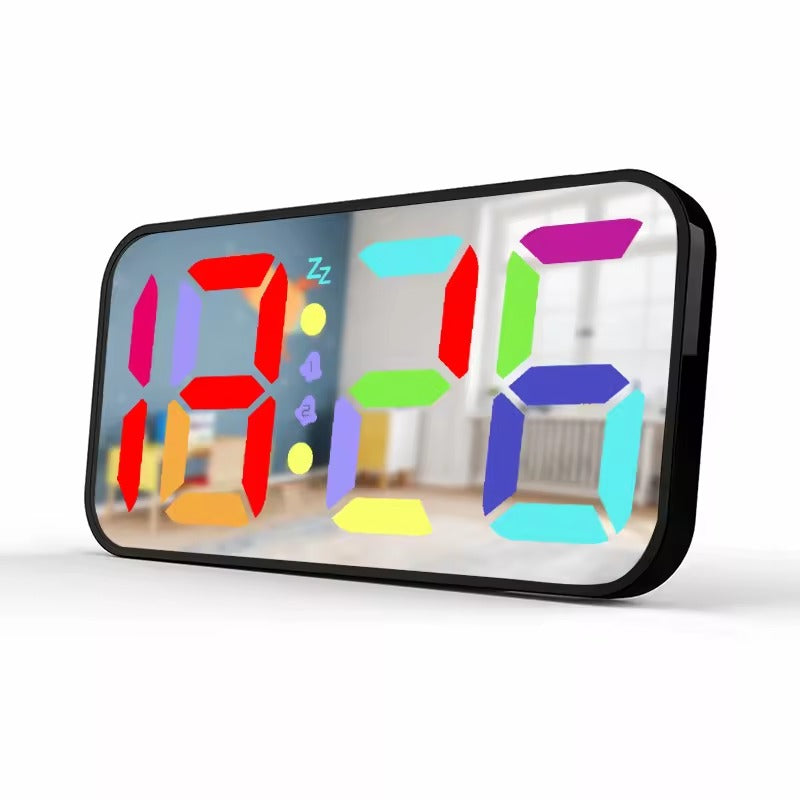 LED Mirror Table Clock