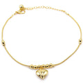 Gothic Heart Beaded Anklet