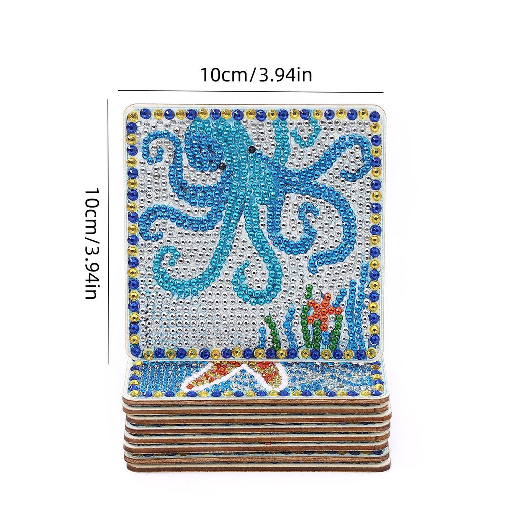Diamond Painting Coaster Set (9 pcs)
