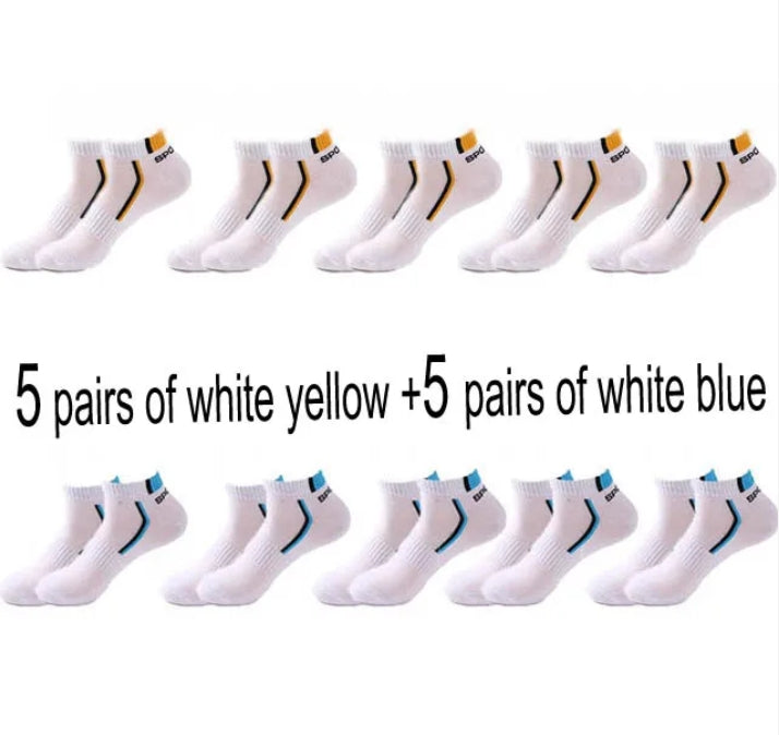 Men's Cotton No-Show Socks (Multi-Pack)