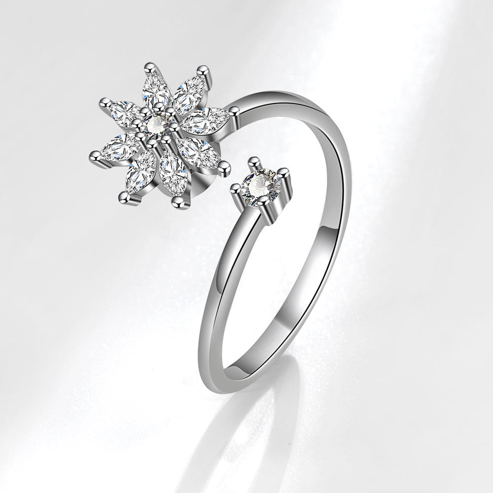 Snowflake Spinner Ring