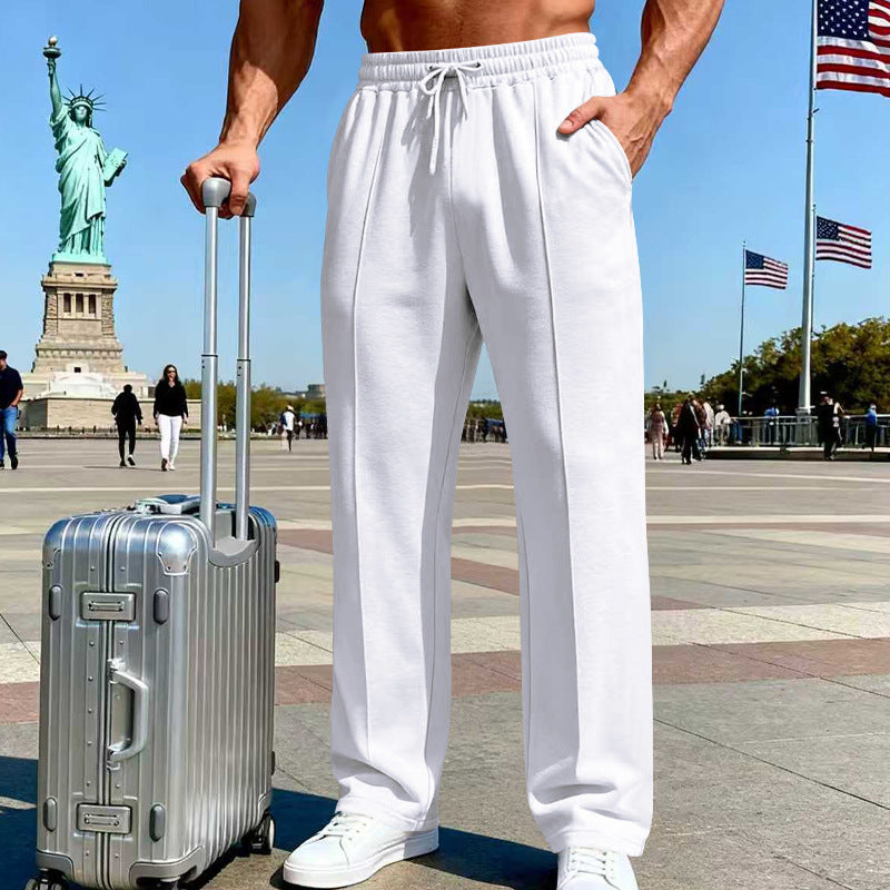 Men's Knit Straight-Leg Joggers