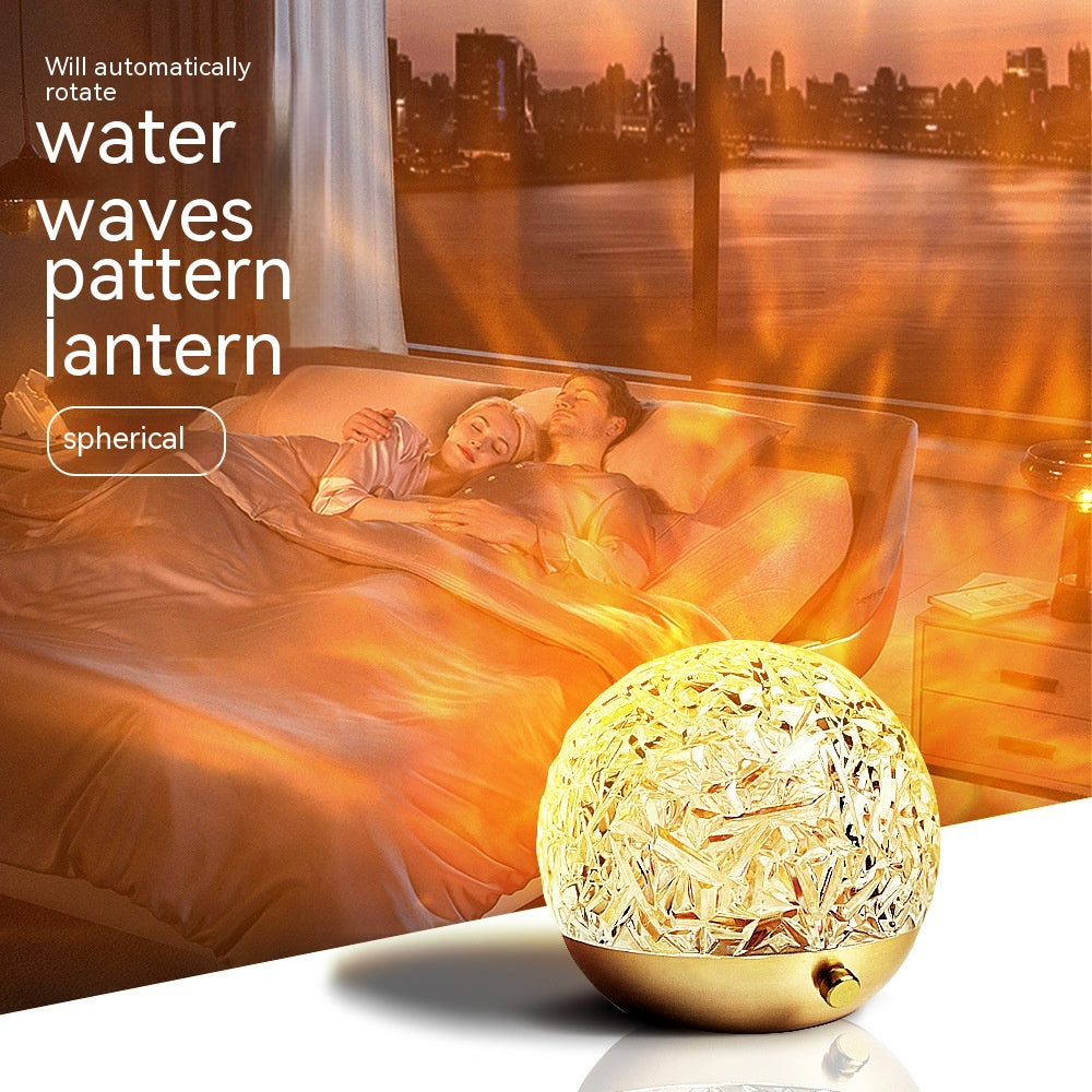 Water Ripple Crystal Lamp