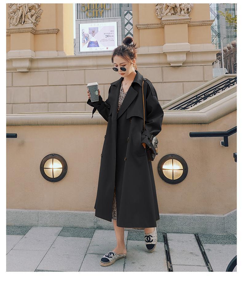 Women's Double-Breasted Belted Coat