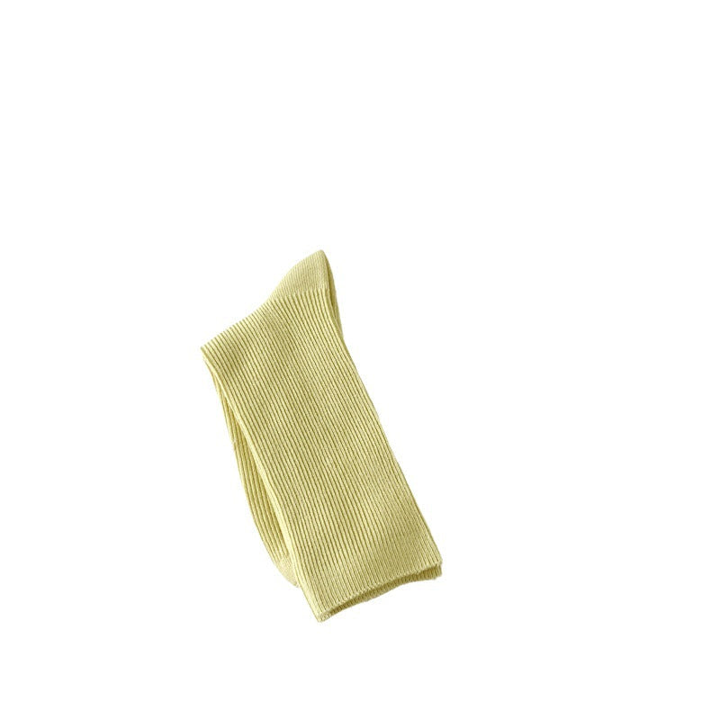 Women's Candy-Color Cotton Crew Socks