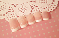 Long French-Tip Press-On Nails