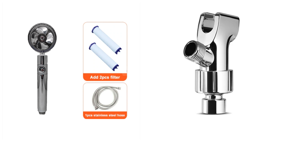 High-Pressure Turbo Fan Shower Head
