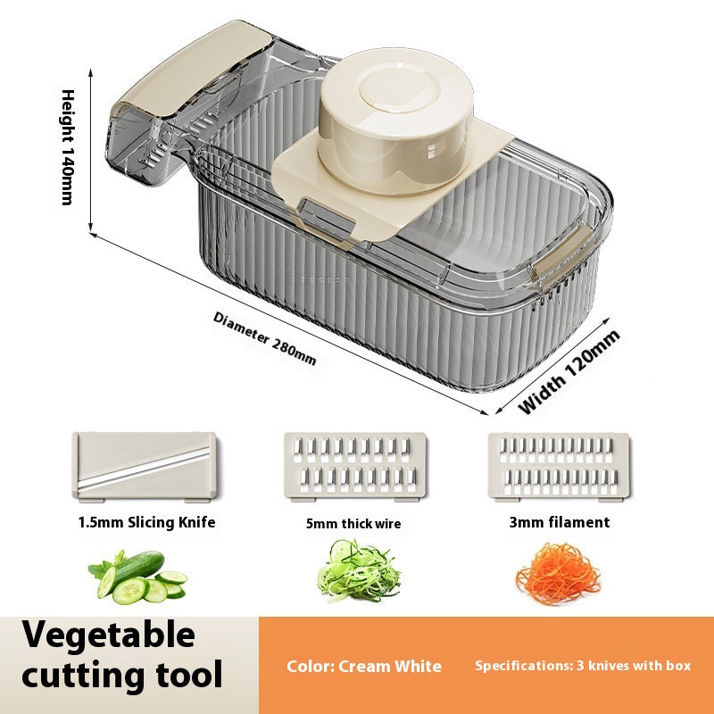 2-in-1 Vegetable Chopper & Drainer