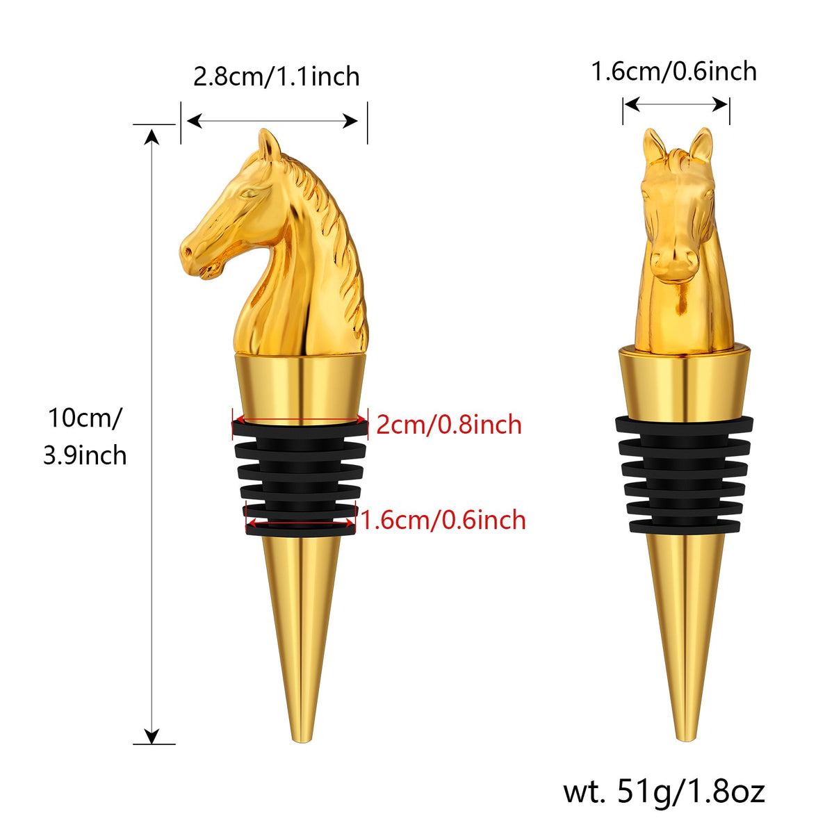 Horse Head Wine Stopper