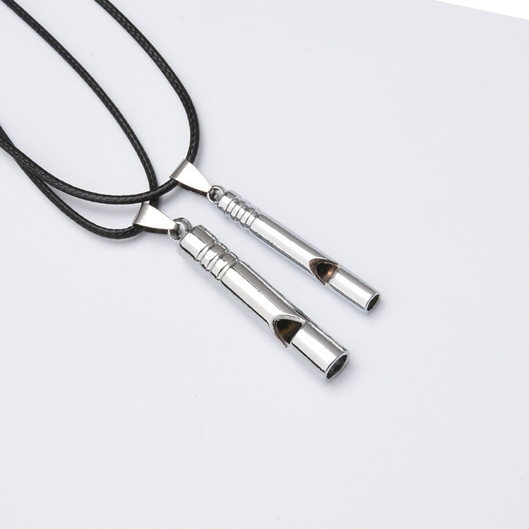 Steel Whistle Keychain