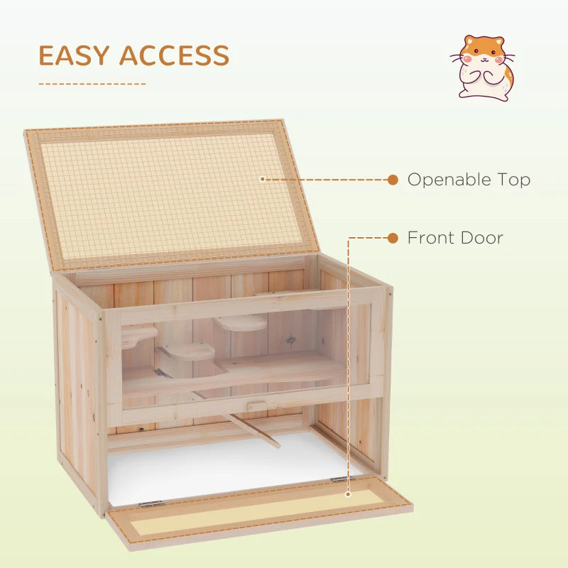 Extra-Large Wooden Hamster Cage (45")