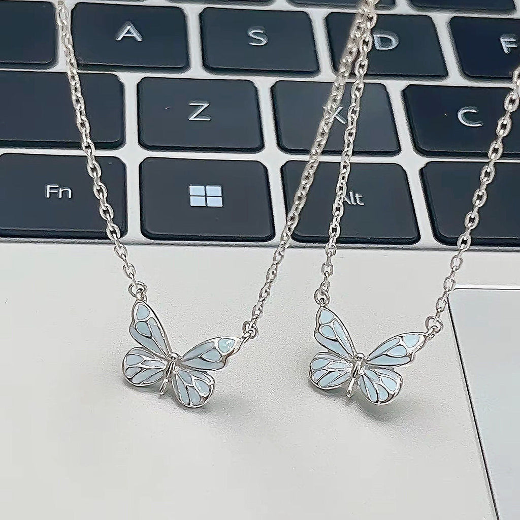 Glow-in-the-Dark Butterfly Necklace & Bracelet