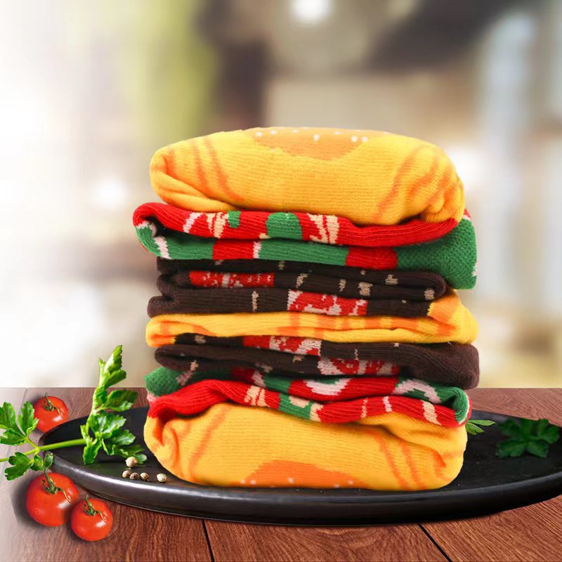 Burger Socks Gift Box
