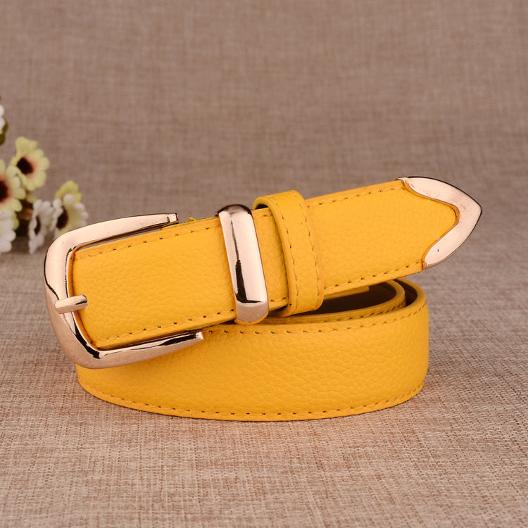 Women's Faux Leather Belt