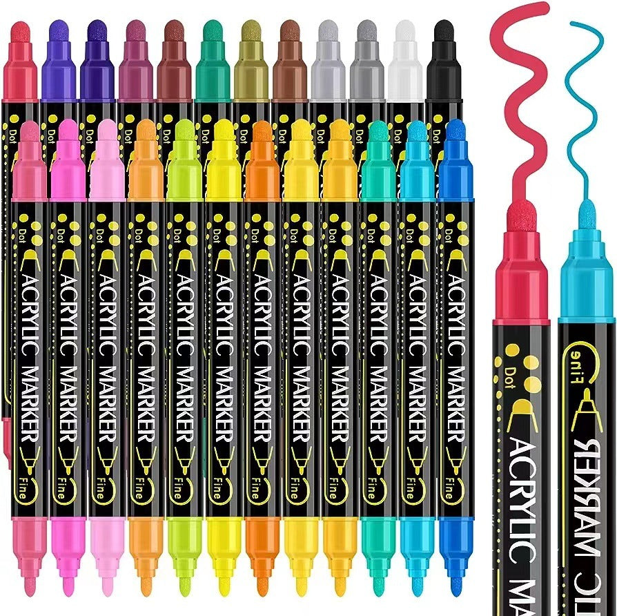 Dual-Tip Acrylic Paint Markers