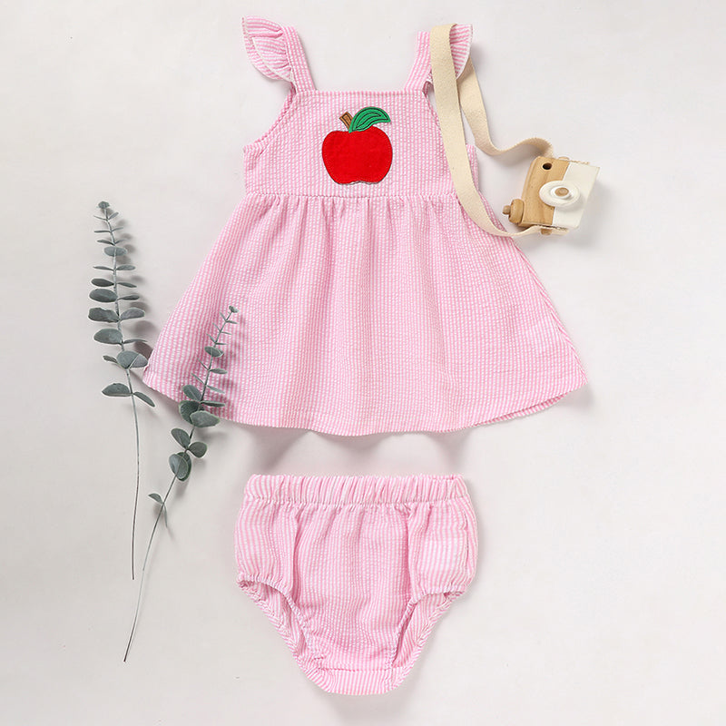 Girls' Ruffle Sleeve Top & Shorts Set