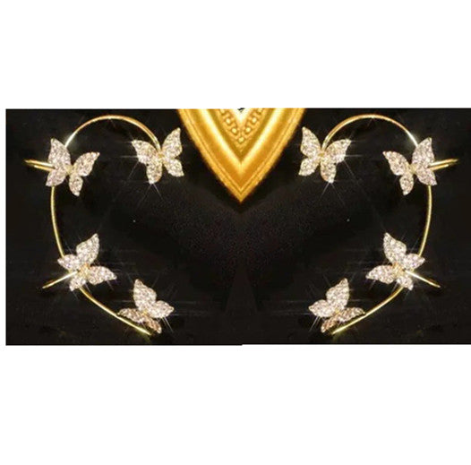 Butterfly Ear Cuff & Hook Earring