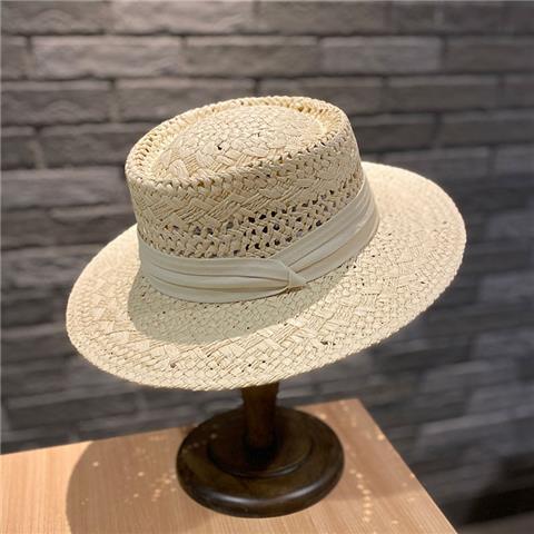 Wide-Brim Sun Hat with Band