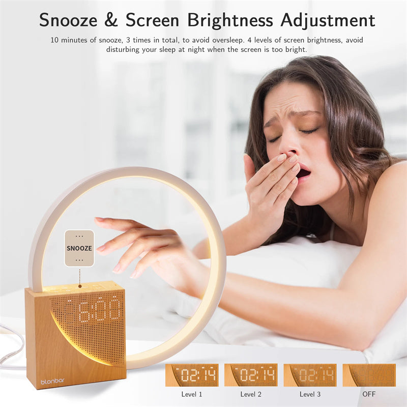 Wood Touch Lamp with Nature Sounds