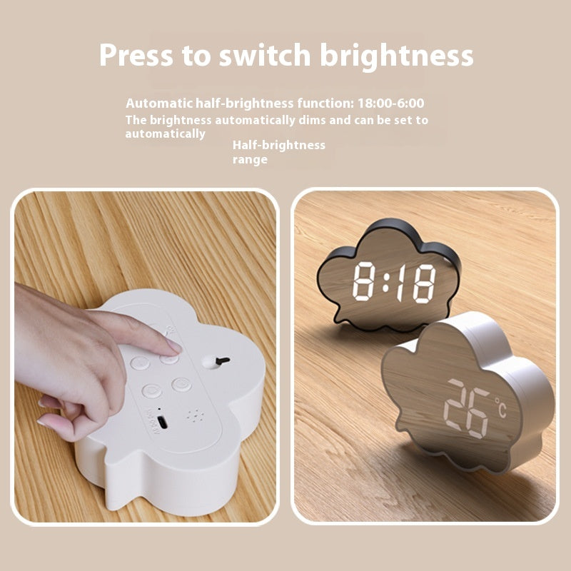 Cloud Mirror Voice-Activated Alarm Clock