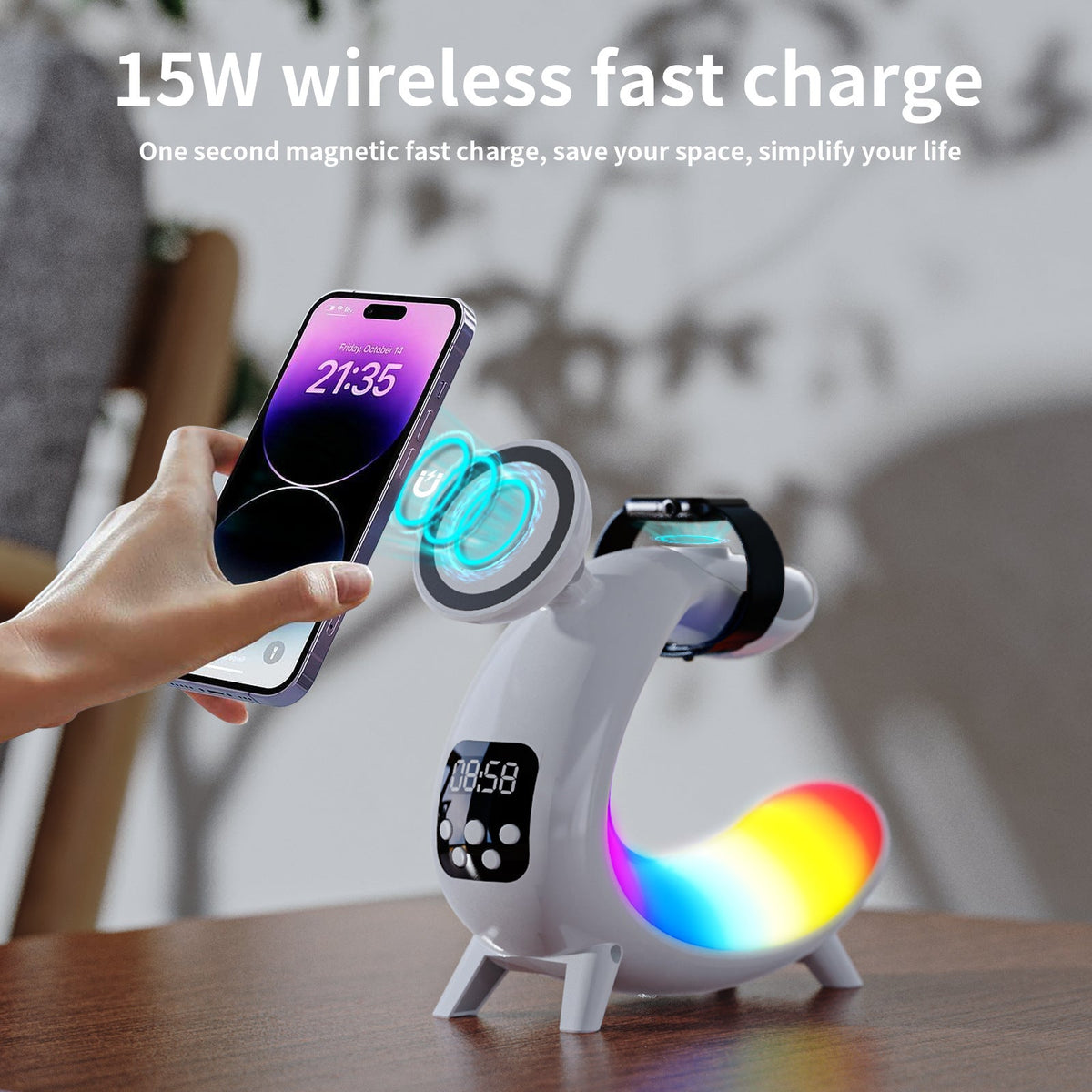 Wireless Charging Bedside Lamp