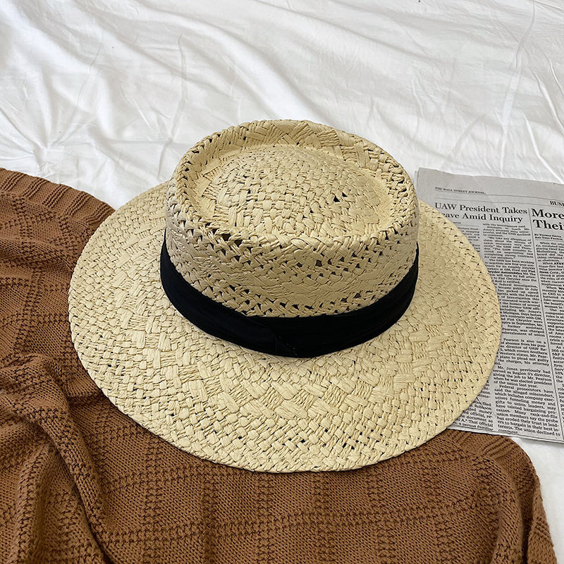 Wide-Brim Sun Hat with Band