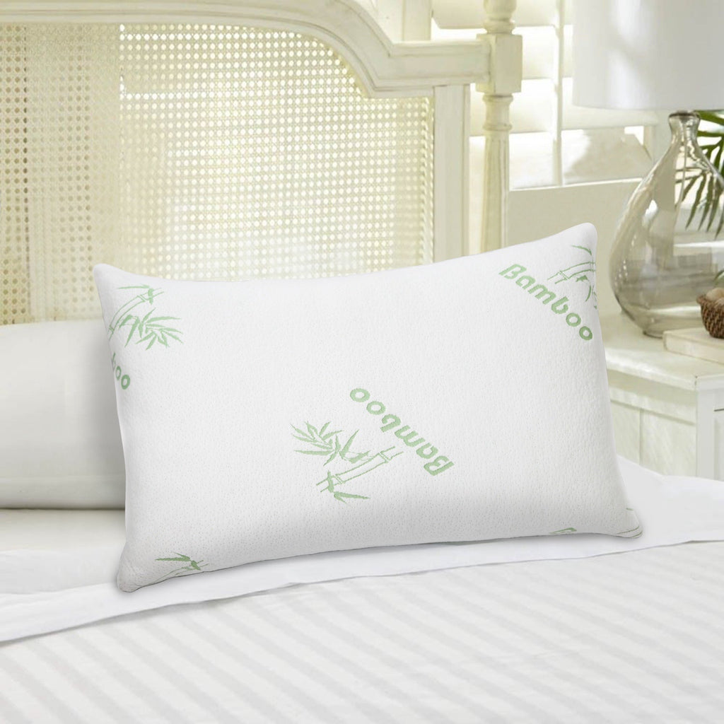 Memory Foam Pillow with Bamboo-Rayon Cover