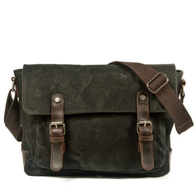 Washed Canvas Shoulder Bag