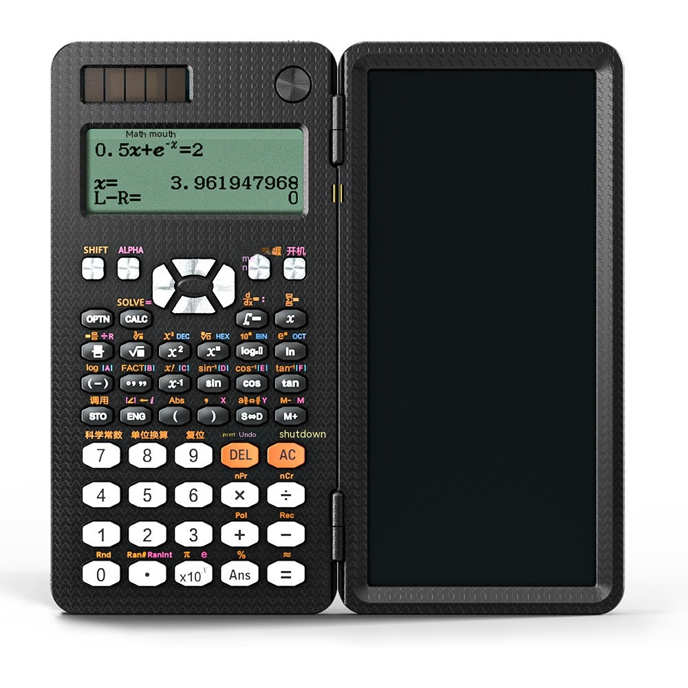 Foldable Scientific Calculator with Writing Pad