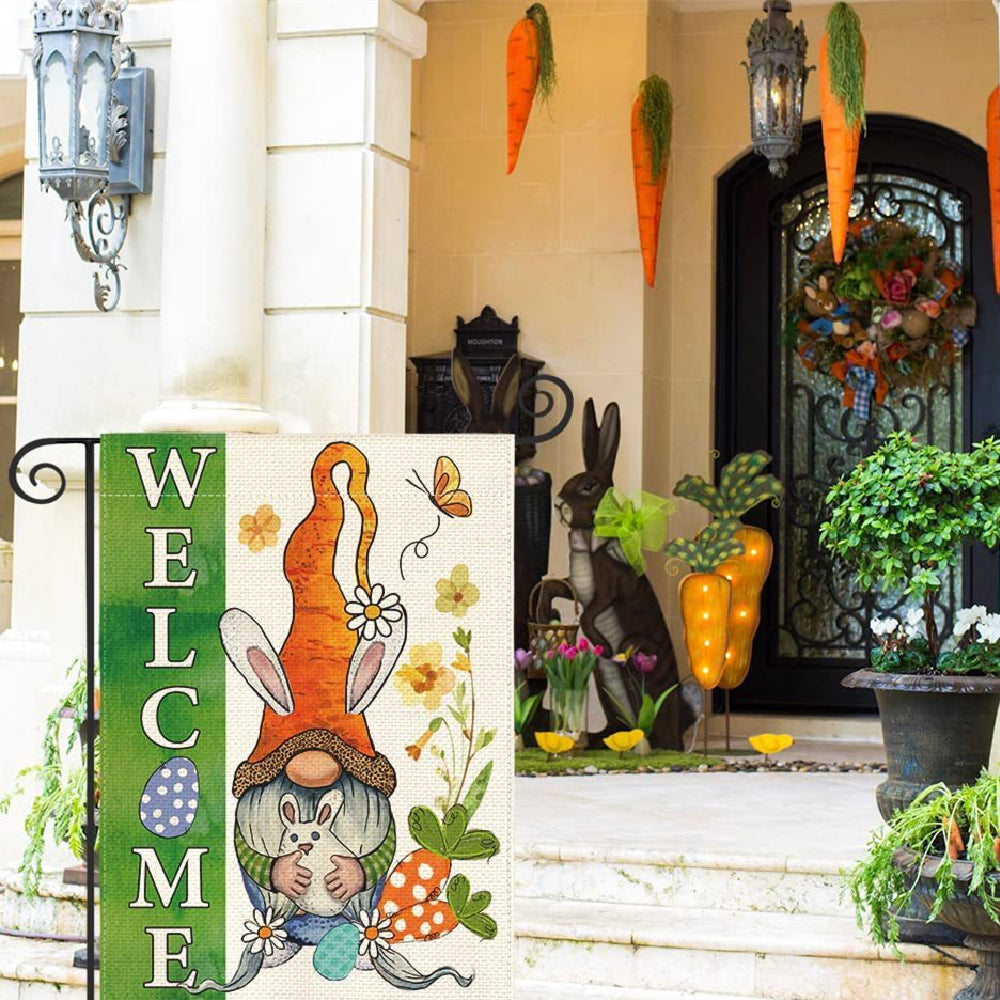 Double-Sided Linen Garden Flag