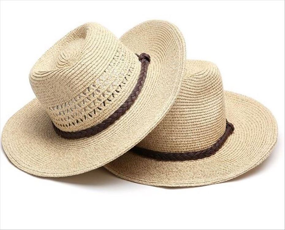 Foldable Wide-Brim Straw Sun Hat
