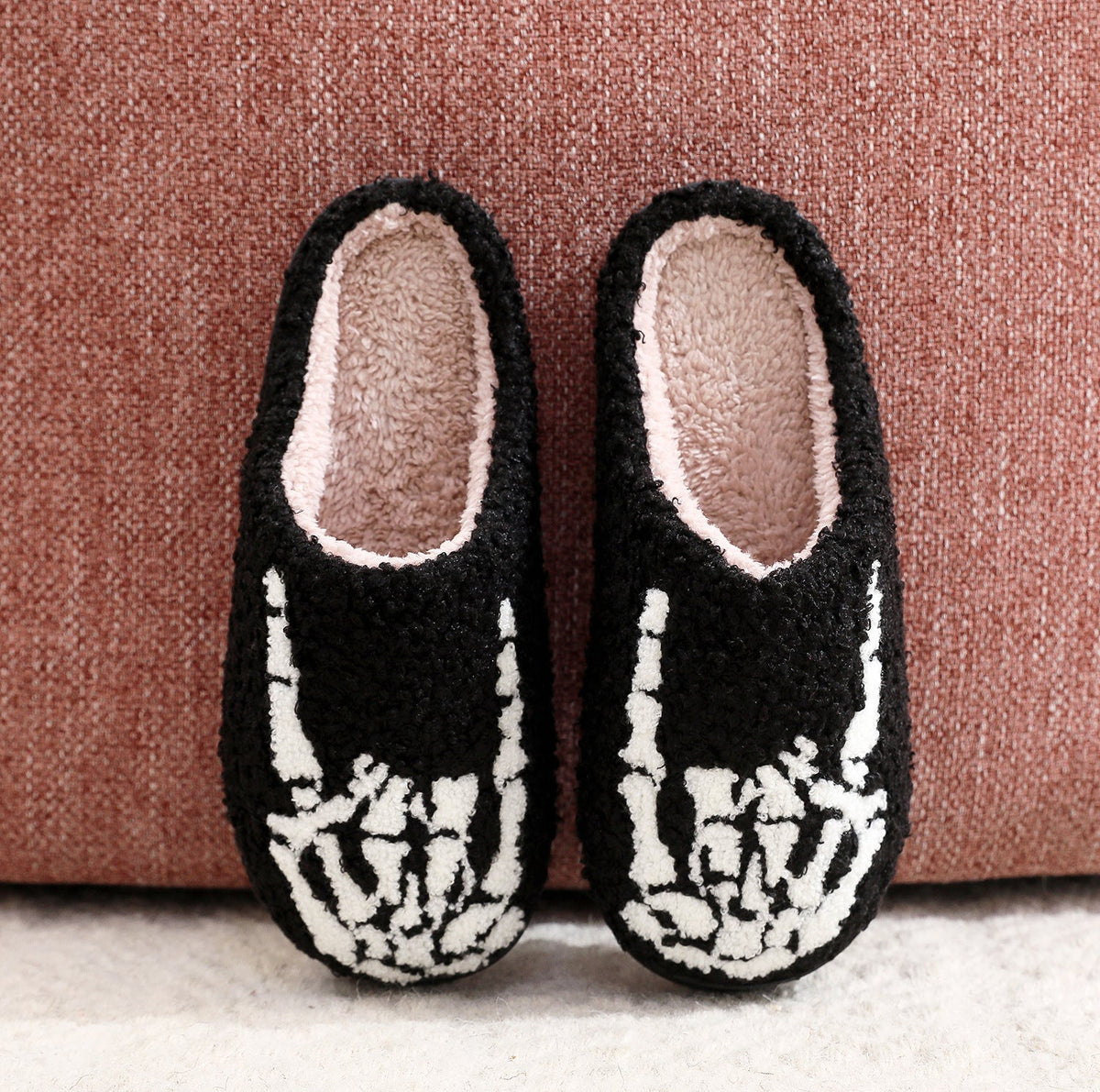 Rock-On Skeleton Hand Slippers
