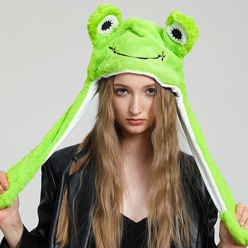 Moving Ear Plush Animal Hat