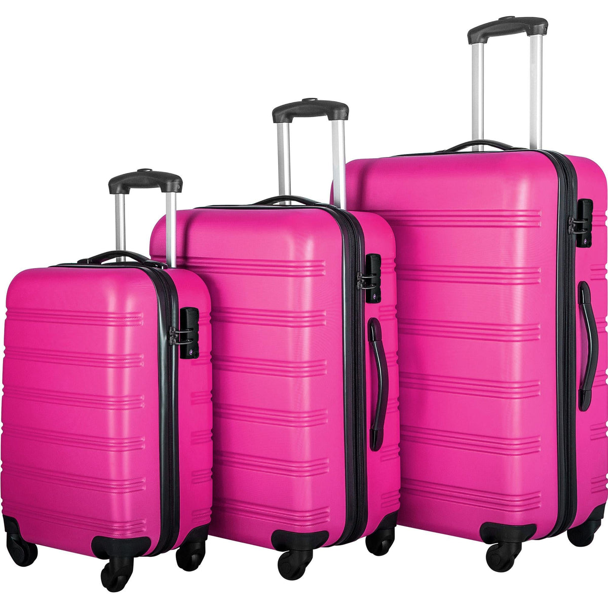 3-Piece Hardshell Luggage Set with TSA Locks