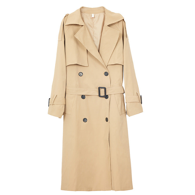 Women's Double-Breasted Belted Coat