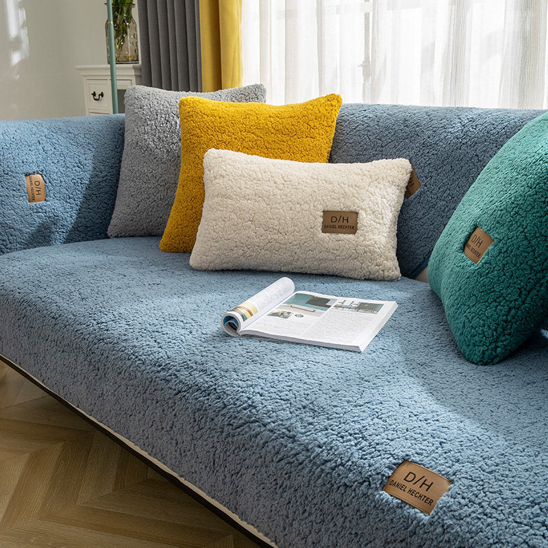 Plush Non-Slip Sofa Cover