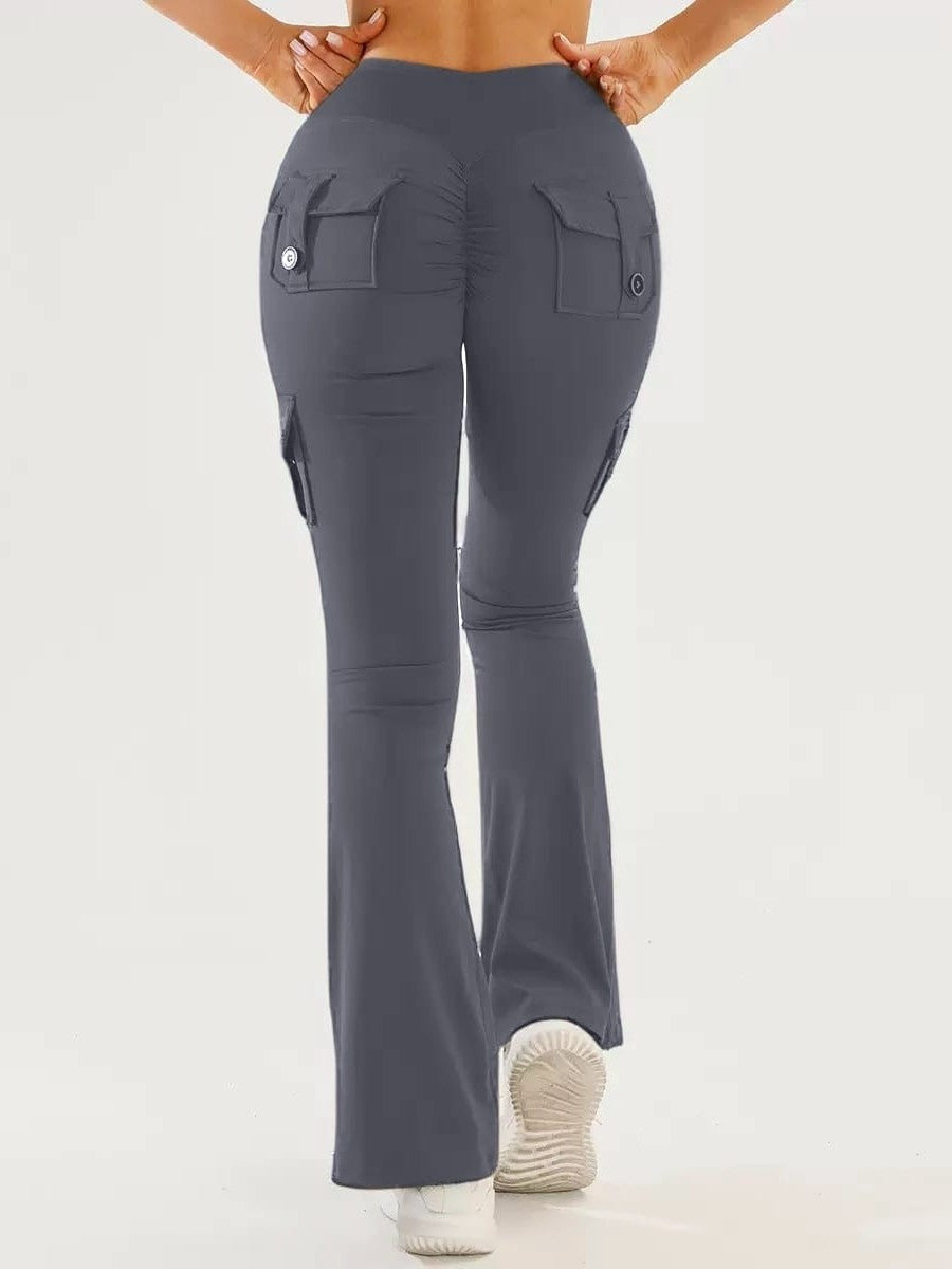 Women's Flared Yoga Cargo Pants
