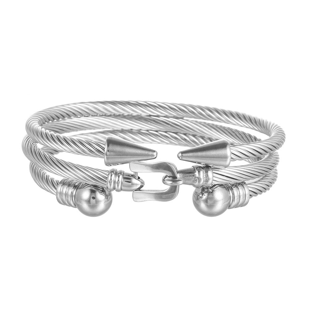 Roman Numeral Bangle Set