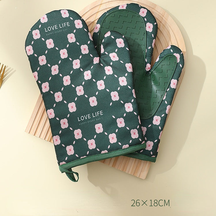 Silicone-Lined Oven Mitts