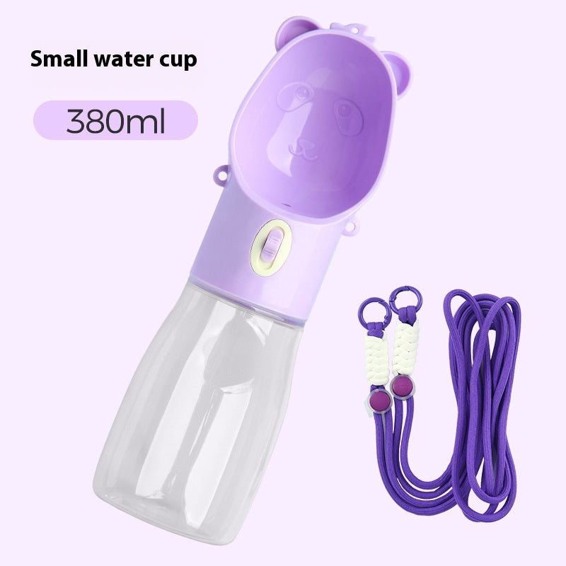 2-in-1 Travel Pet Water Bottle & Food Container