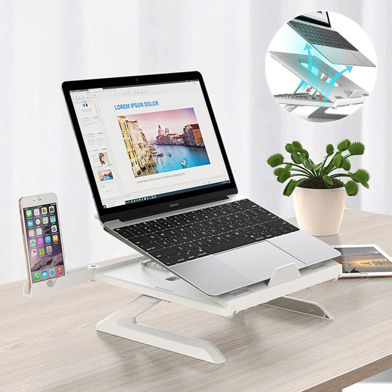 Foldable Aluminum Laptop & Monitor Stand