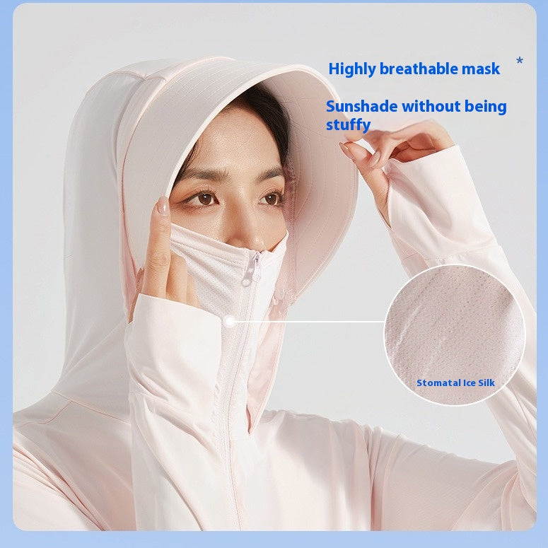 Sun-Protective Hooded Outdoor Shirt
