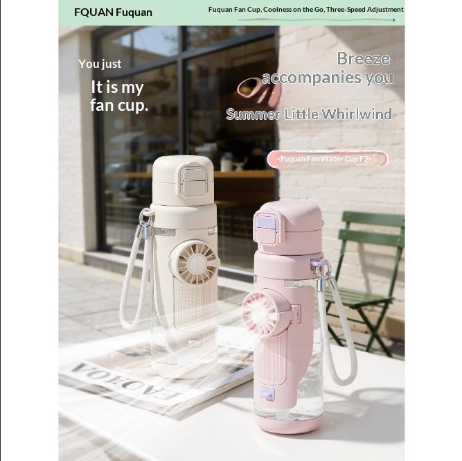 Cooling Fan Water Bottle